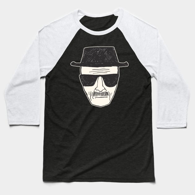 Heisenberg Black Baseball T-Shirt by twood